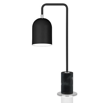 Industrialna lampa biurkowa Bend czarna marmur